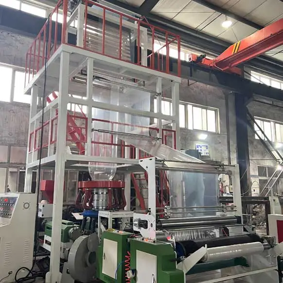 ABA 3 Layer Co-Extrusion LDPE HDPE Film Blowing Machine