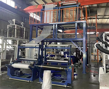 Application of HDPE/LDPE/PLA One Layer Twin Head Blown Film Machine